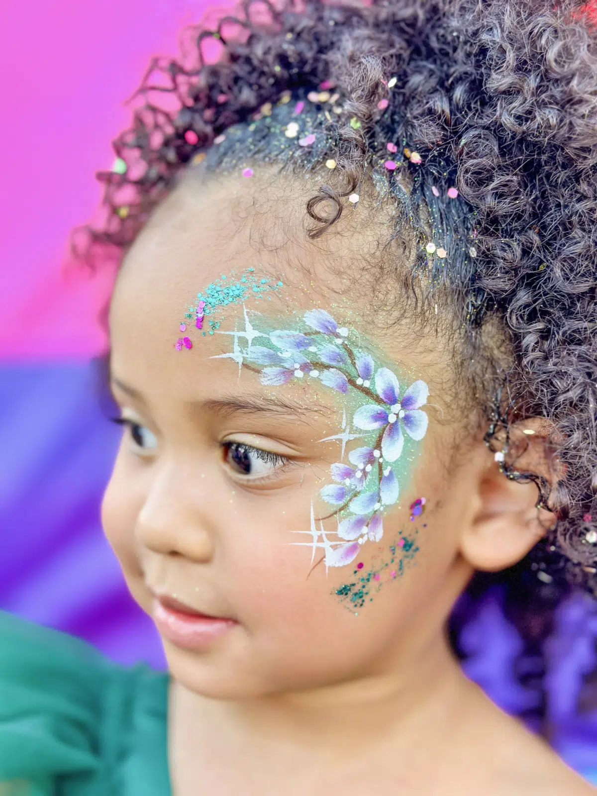 Foto del portafolio de Colory Faces con diseño de pinta caritas.